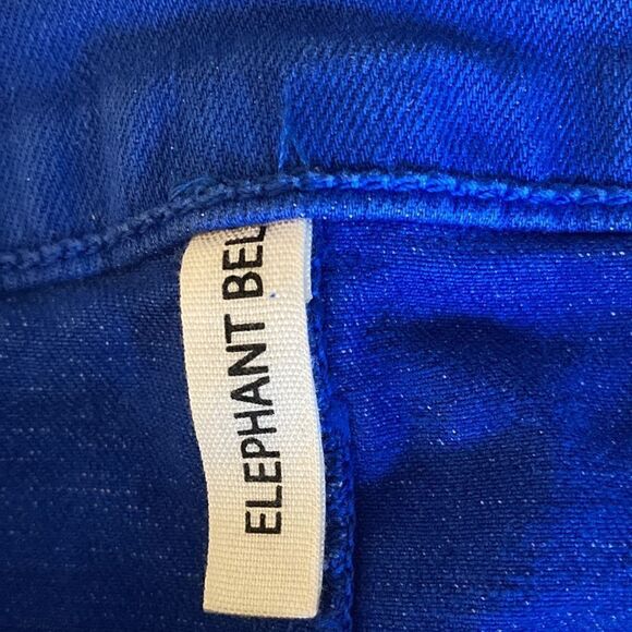 Rag & Bone Elephant Bell Flare Bottom Bright Blue Woman’s Jeans. Size 24. - Picture 6 of 8